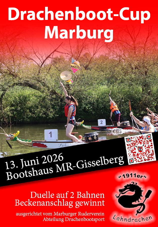 Flyer zum Drachenboot-Cup Marburg am 13. Juni 2026